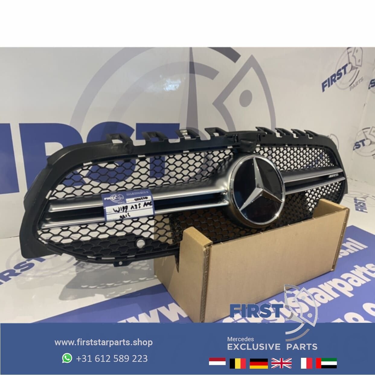 W177 V177 A35 AMG GRIL + STER ORIGINEEL Mercedes A Klasse 35, Gebruikt, -, Ophalen of Verzenden, -