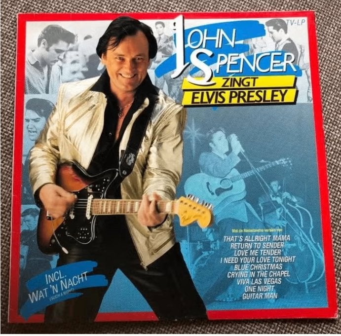 LP John Spencer zingt Elvis Presley 1985, LP, Ophalen of Verzenden, Zo goed als nieuw, 12 inch