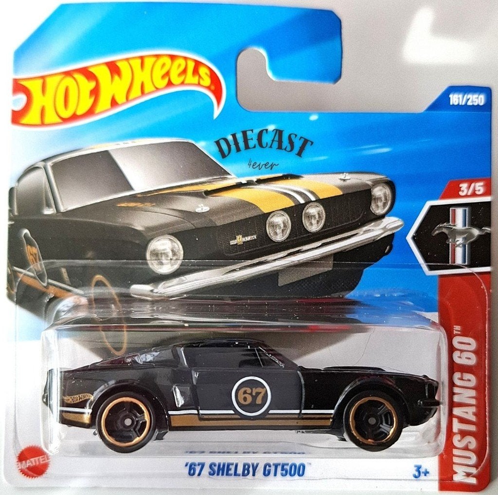 Hot Wheels '67 Shelby GT500, black/gold, Ophalen, Nieuw, Auto