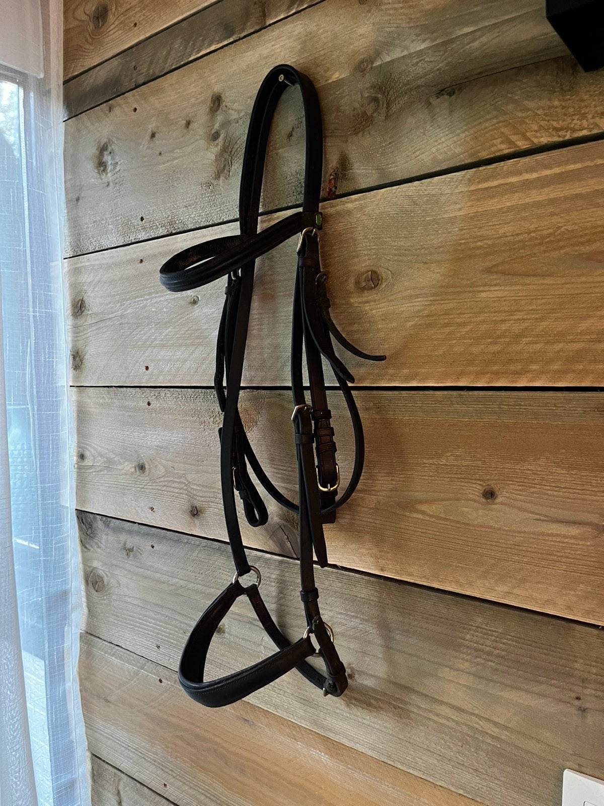 LJ leathers hoofdstel lage neusriem, Dieren en Toebehoren, Ophalen of Verzenden, Zo goed als nieuw, Hoofdstel, Full