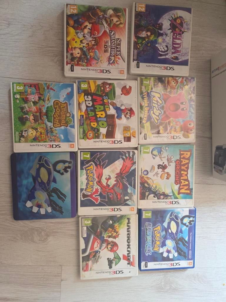 verzameling Nintendo 3DS spellen (Pokémon, Zelda, Mario, Avontuur en Actie, Online, Gebruikt, 1 speler