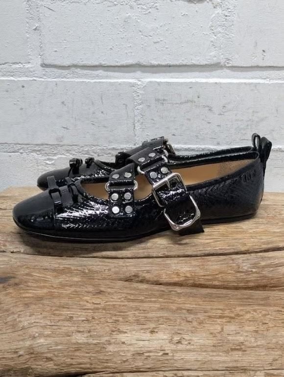 13 09 SR - Lakleren designer ballerina maat 41 - Nieuw €550, 13 09 SR, Zwart, Nieuw, X
