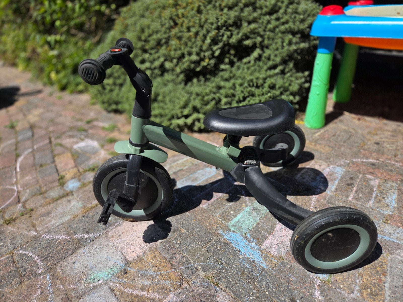 Loopfiets/driewieler 2-in-1 groen, Ophalen, Gebruikt, Loopfiets