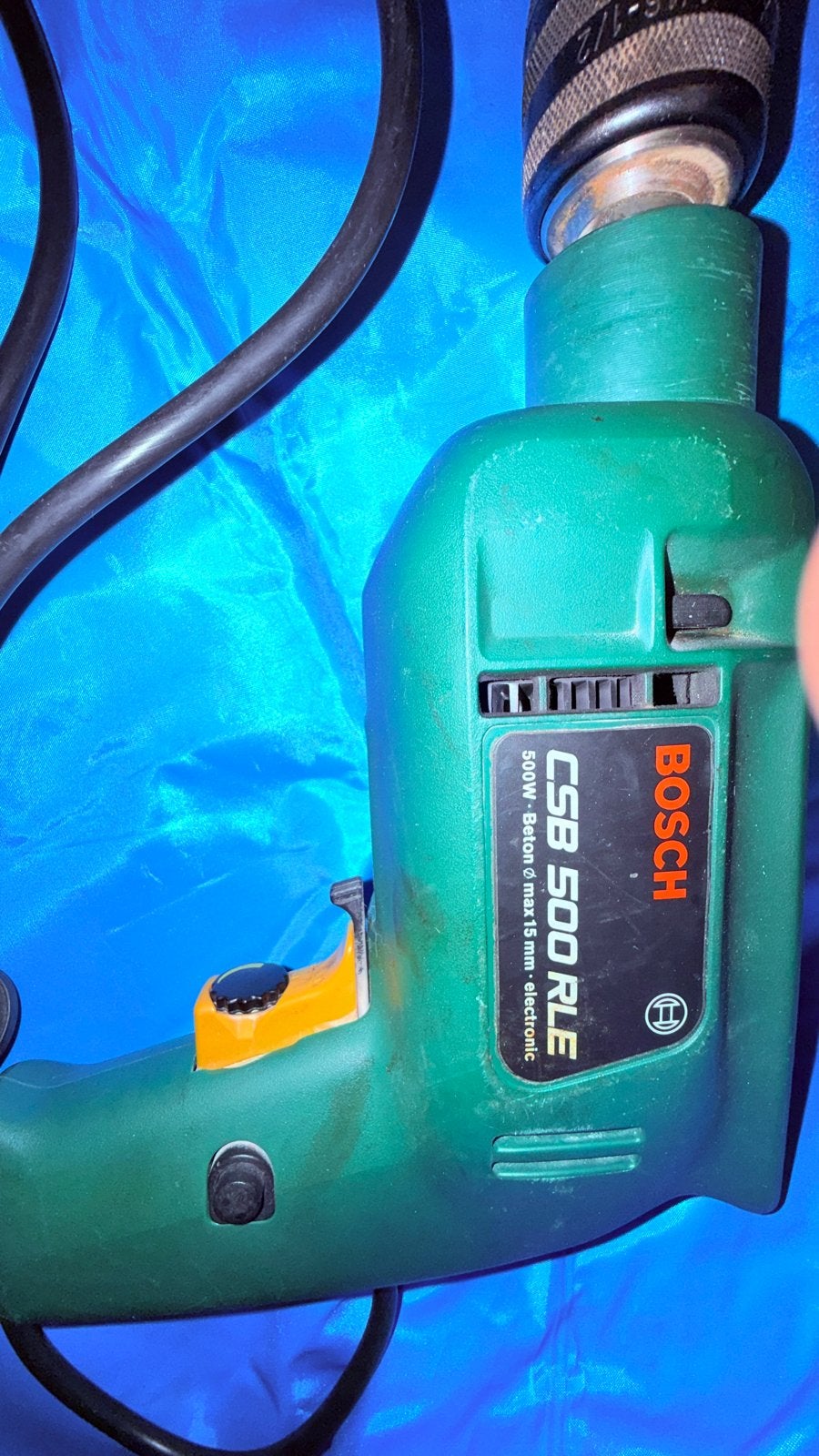 Goedwerkende Bosch CSB 500 RLE Boormachine 500W, Boormachine, Gebruikt, Ophalen of Verzenden, Klopboormechanisme