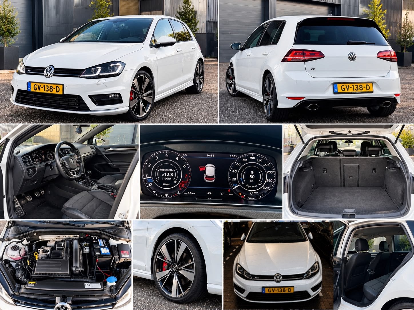 Volkswagen Golf 1.2 TSI 77KW 5D 2015 Wit, Voorwielaandrijving, 4 cilinders, 610 kg, Origineel Nederlands
