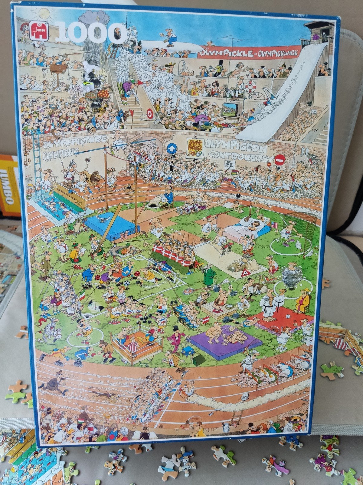 Jan van Haasteren, Olympics, 1000 stukjes compleet, Ophalen, 500 t/m 1500 stukjes, Zo goed als nieuw