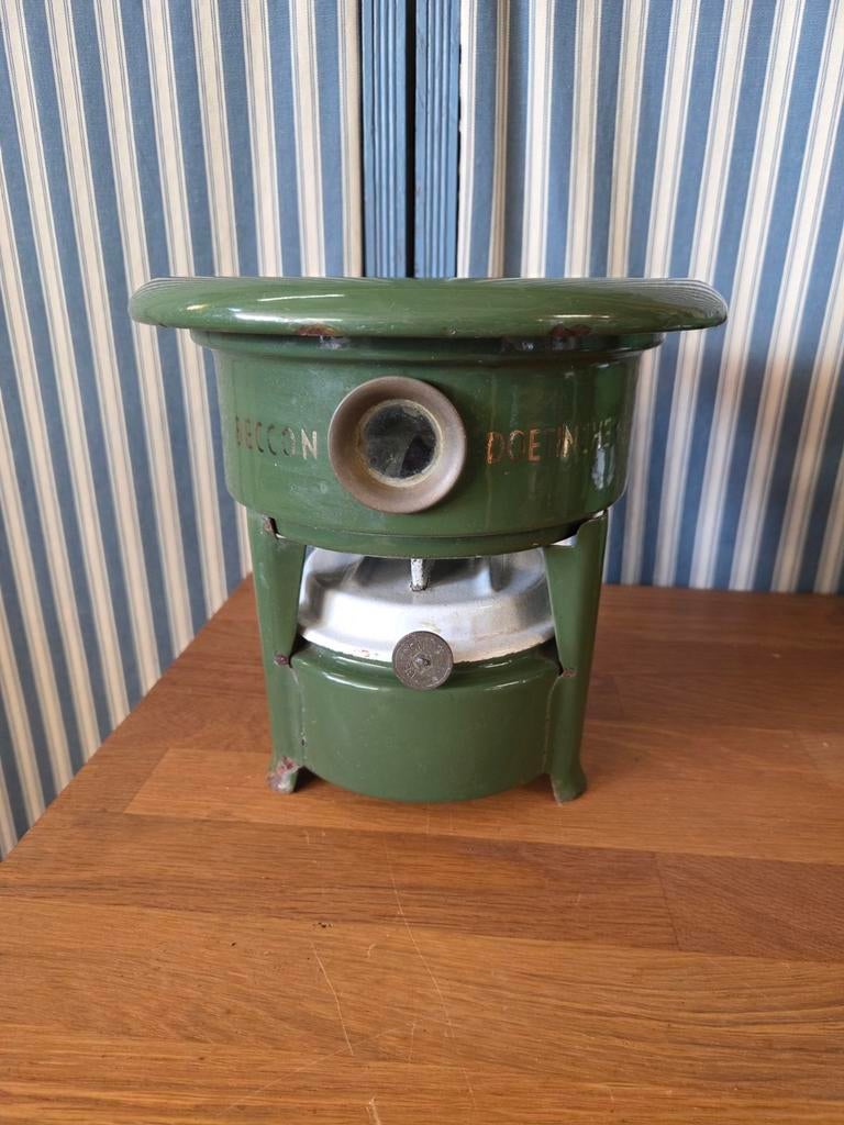 Vintage brocante emaille petroliumstel 1 pits, Ophalen