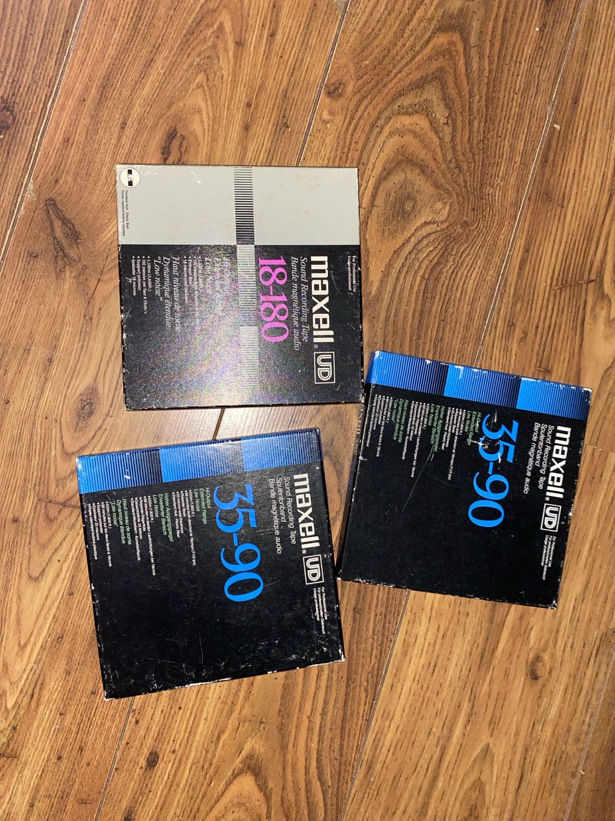 Maxell UD Spoelenbanden (18-180 en 35-90), Ophalen of Verzenden, Onderdeel, Met banden