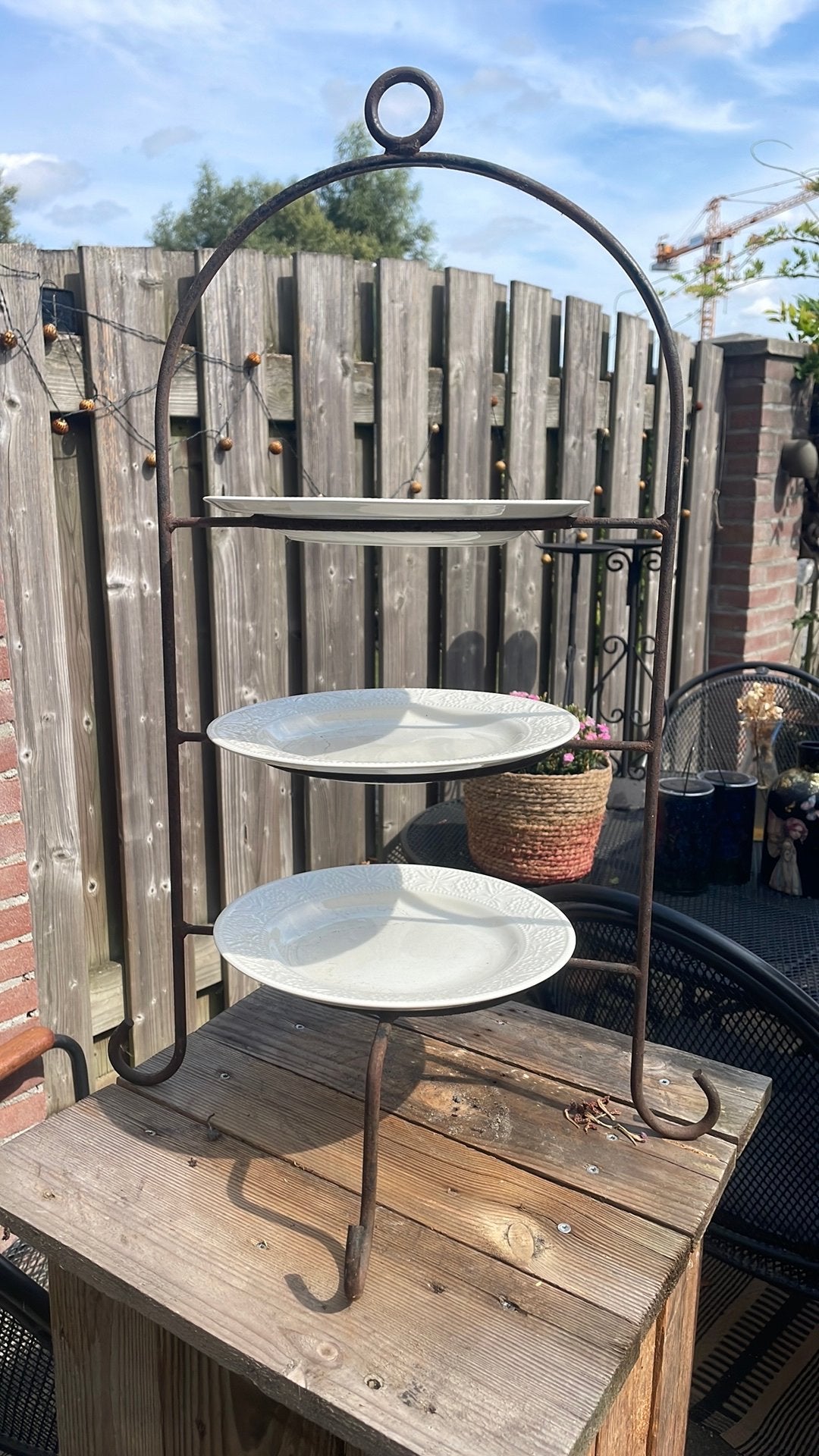 Etagere, Ophalen, Zo goed als nieuw, Etagère, Metaal