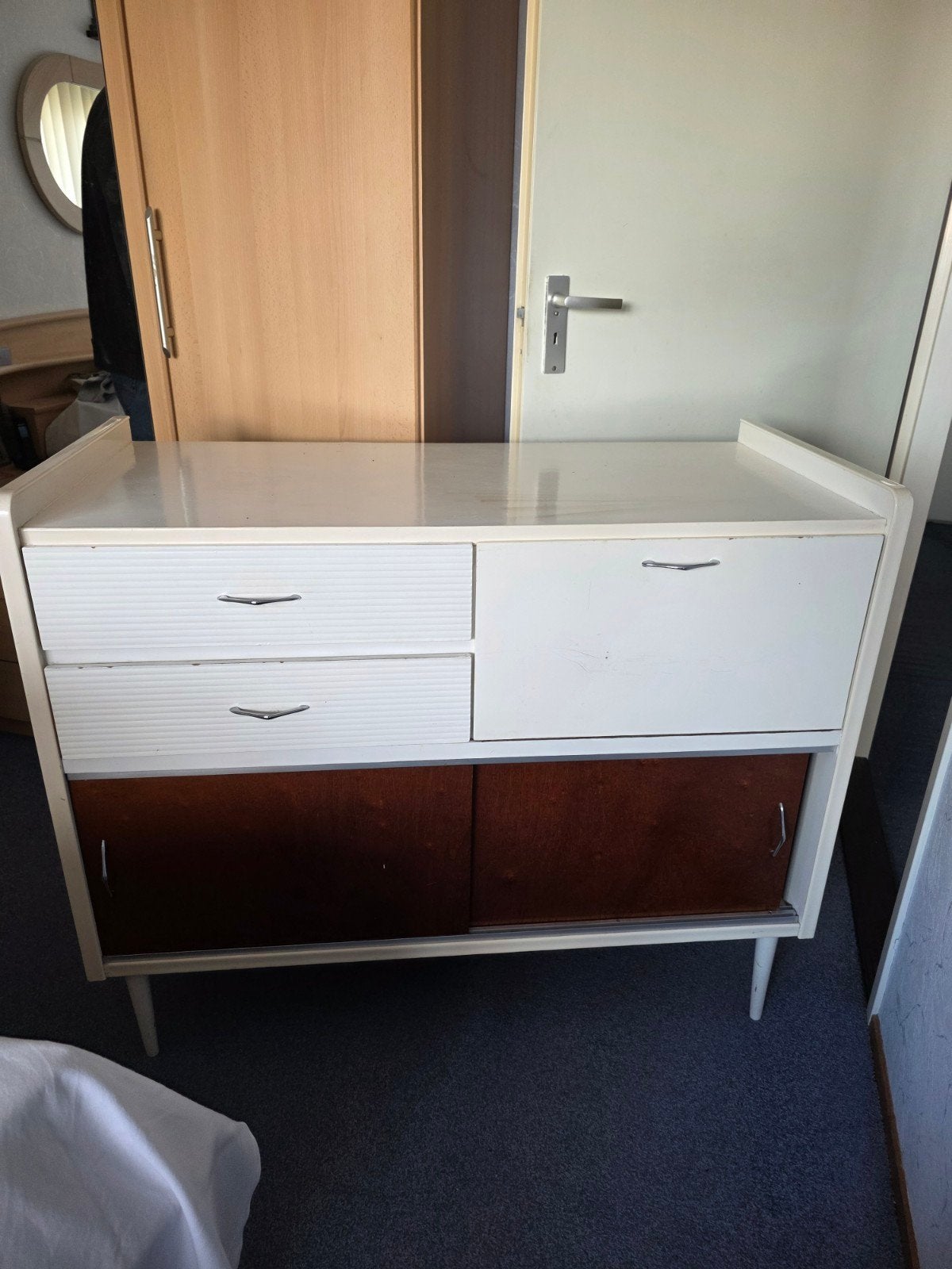 Vintage Commode - 112cm breed, 51cm diep, 88cm hoog, Ophalen, Gebruikt, 50 tot 70 cm, 100 cm of meer