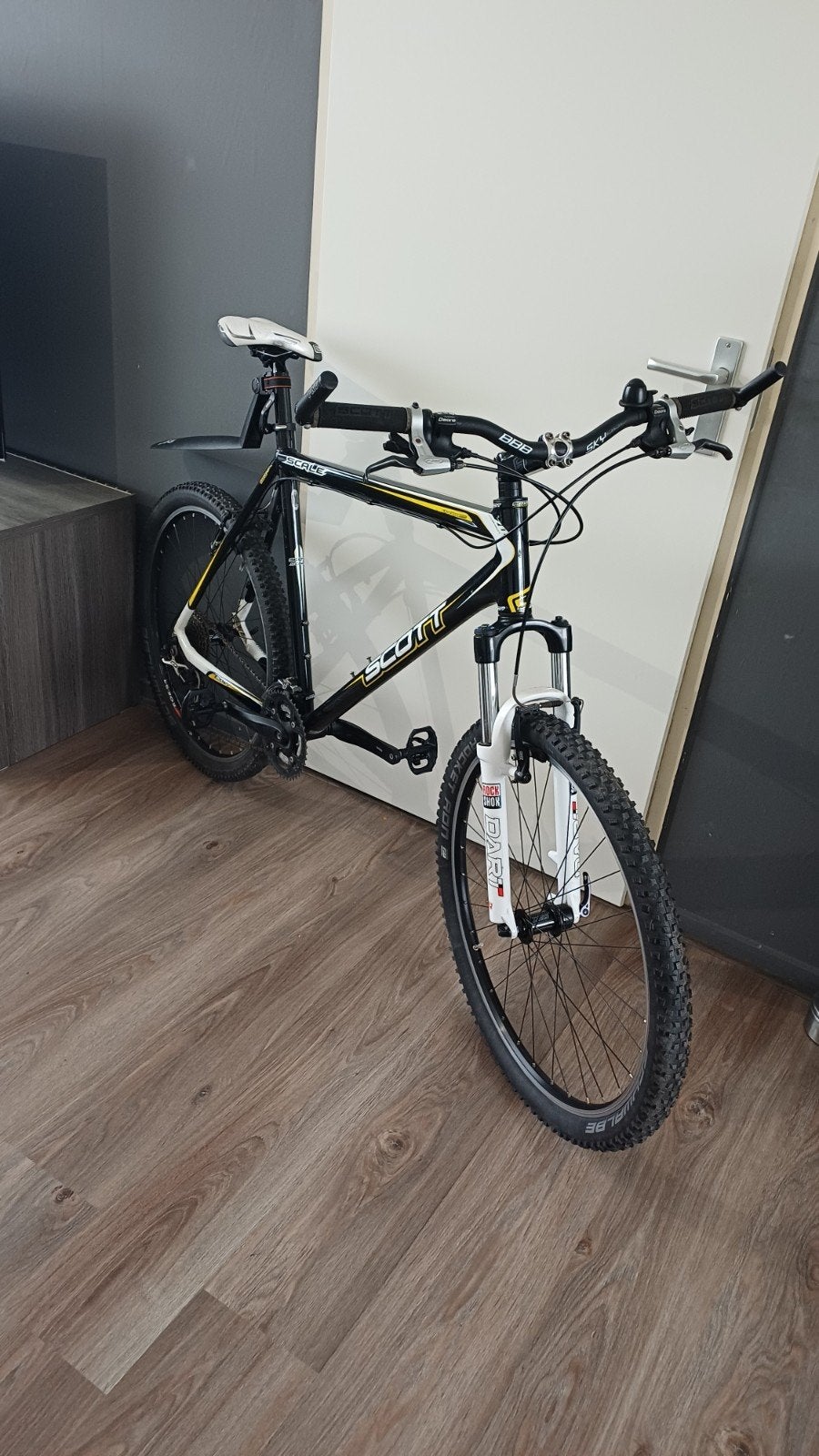 Scott Scale Mountainbike - Zwart/Geel, Rock Shox Vering 26", Ophalen, 24 inch of meer, Gebruikt, Scott Scale