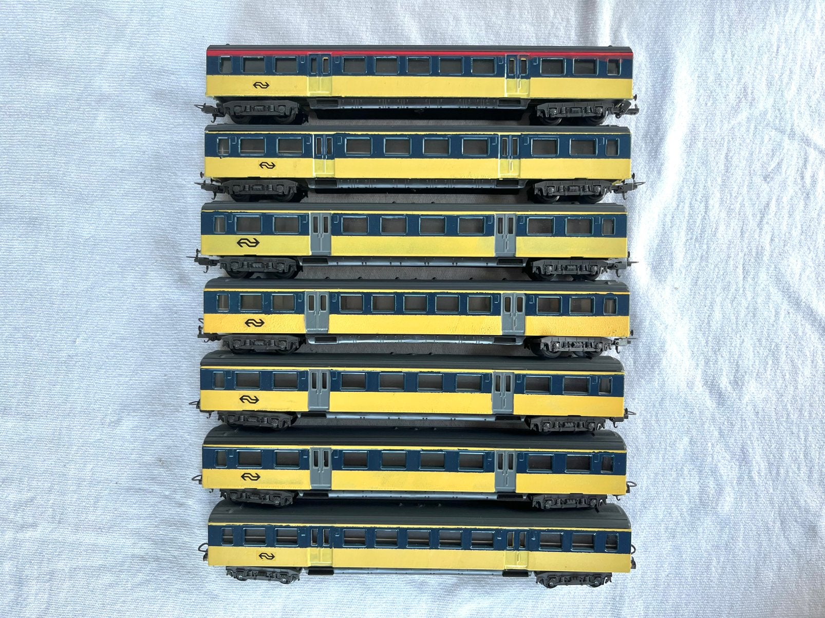 7x lima NS Plan E intercity rijtuigen H0, Gebruikt, Gelijkstroom, Wagon, Ophalen of Verzenden
