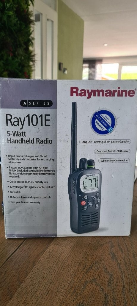 Raymarine handheld marifoon RAY101E, Ophalen of Verzenden, Gebruikt, Communicatie