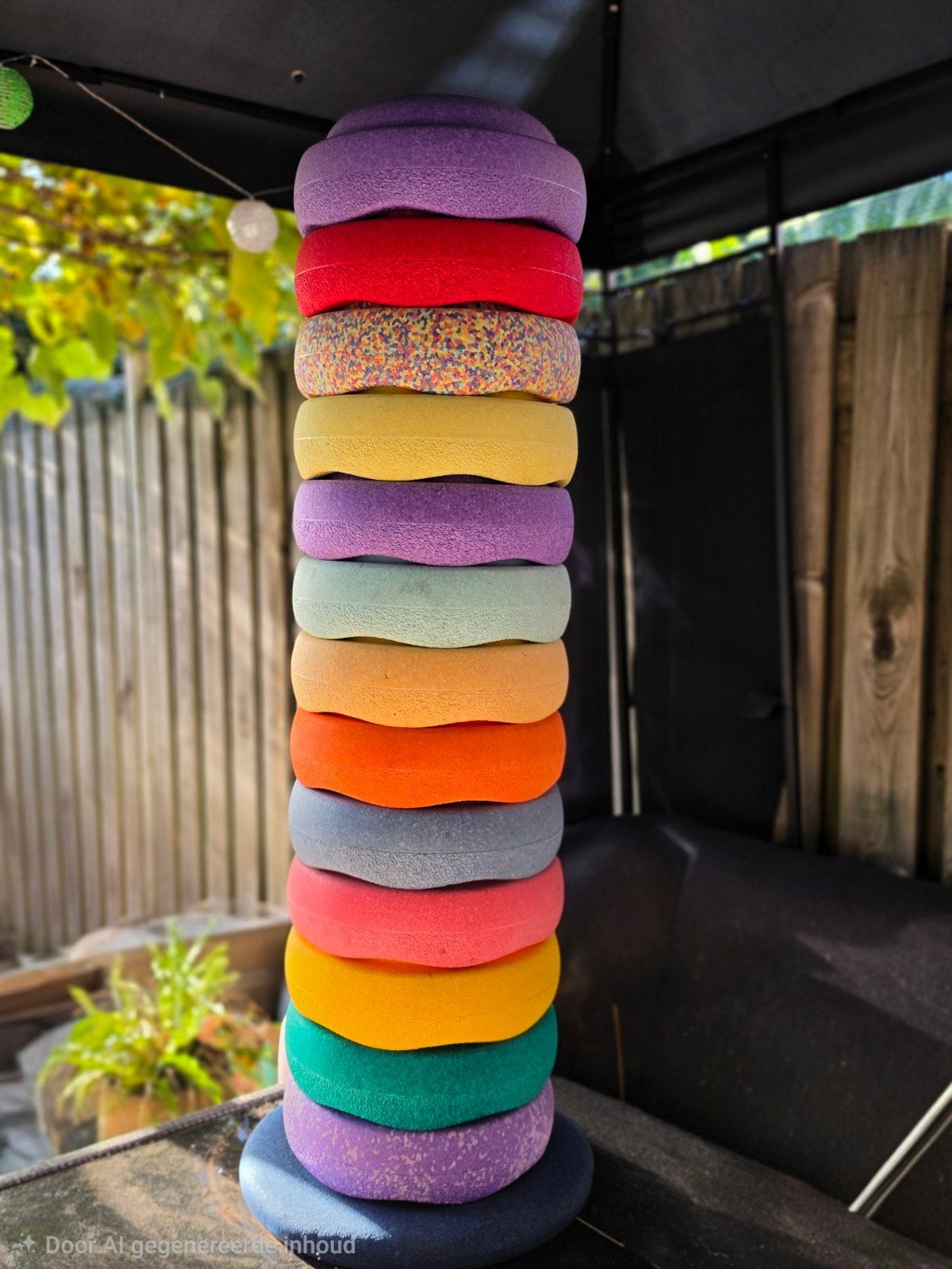 Stapelstein stapelstenen - diverse kleuren, Kinderen en Baby's, Ophalen of Verzenden, Gebruikt, Bouwen