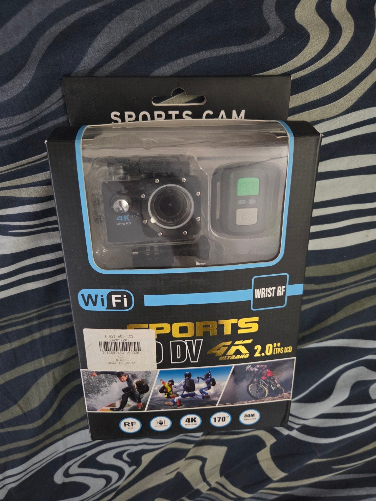 Sports actiecamera 4K Ultra HD met WiFi en afstandsbediening, Ophalen, Nieuw, Overige merken