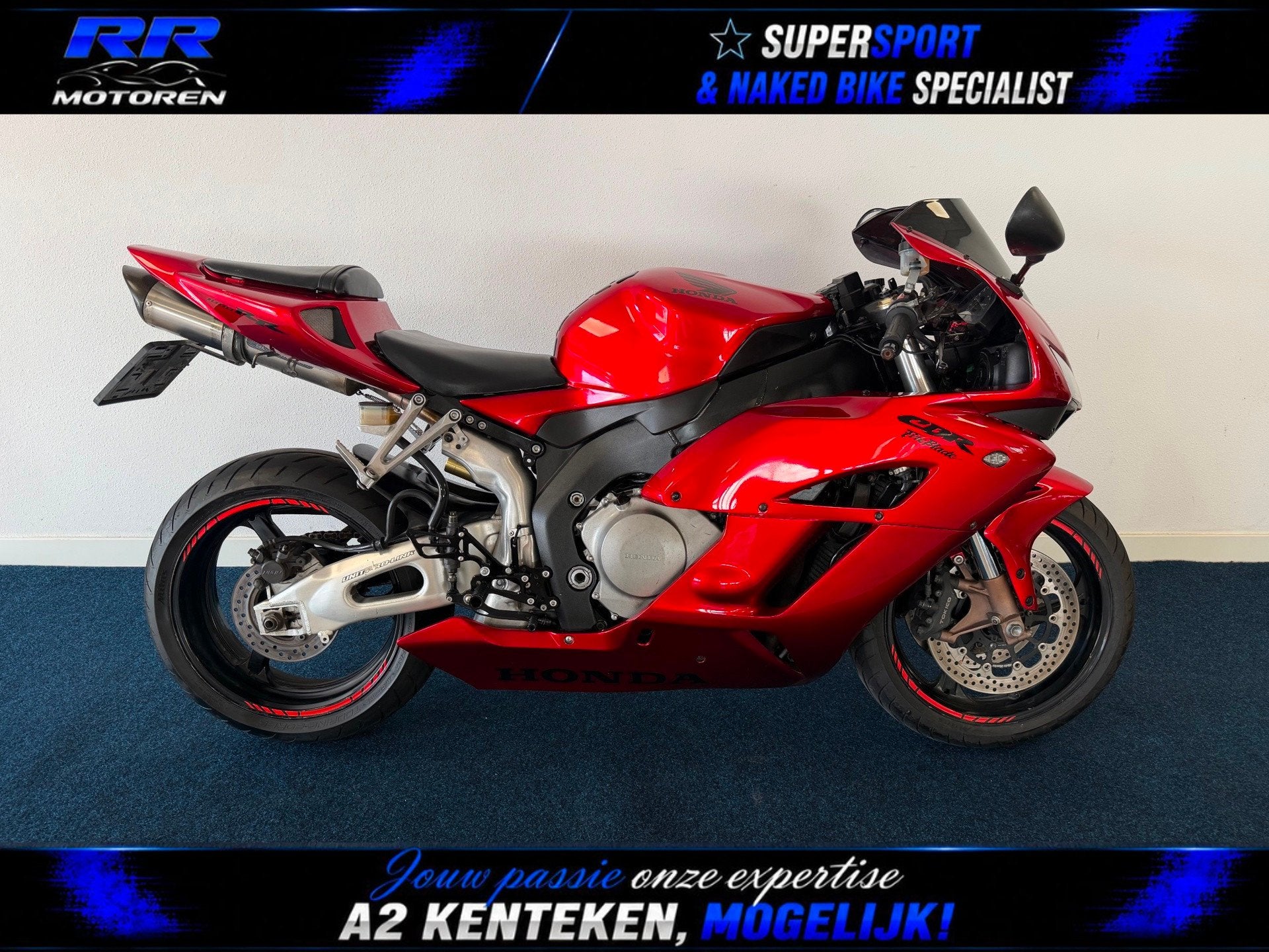 Honda Sport CBR 1000 RR FIREBLADE / CUSTOM CANDY RED / SUPER, Motoren, Motoren | Honda, Bedrijf, Sport, Meer dan 35 kW, Sportuitlaat