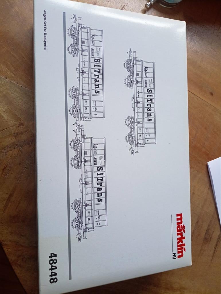 Märklin 48448 Ertswagenset SiTrans OVP, Hobby en Vrije tijd, Modeltreinen | H0, Ophalen of Verzenden, Nieuw, Wisselstroom, Wagon