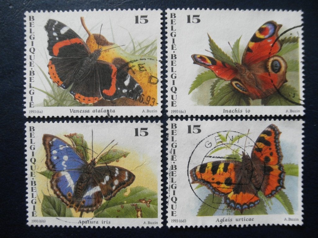 Postzegels België 1993 vlinders., Ophalen of Verzenden, Gestempeld