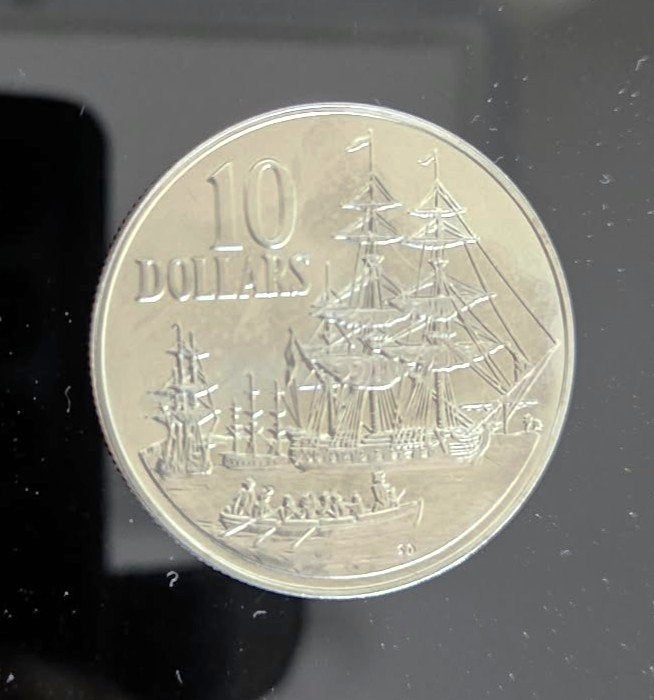 Australië, 200th Anniversary of the First Fleet 1988, zilver, Verzenden, Losse munt, Zilver