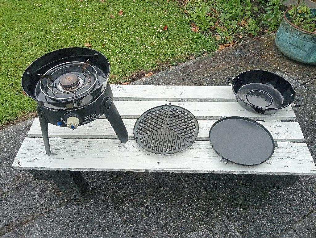 cadac safari chef 2 icl. gasfles, Ophalen, Zo goed als nieuw