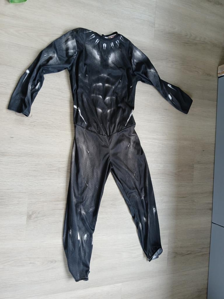 Black Panther kostuum Marvel 7-8 jaar, Ophalen of Verzenden