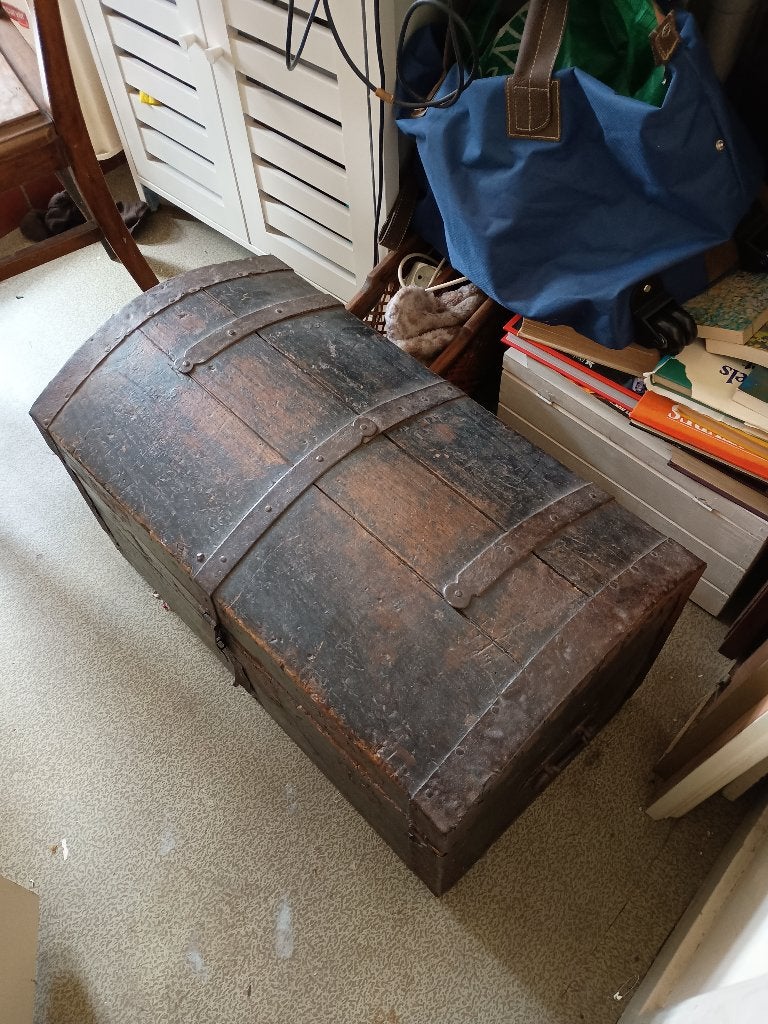 oude boeken / piraten kist, Ophalen, Minder dan 50 cm, Gebruikt, 50 tot 100 cm