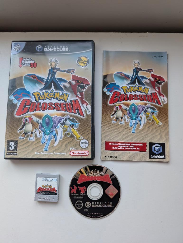 Pokemon colosseum + memory card NGC, Avontuur en Actie, 1 speler, Ophalen of Verzenden, Zo goed als nieuw