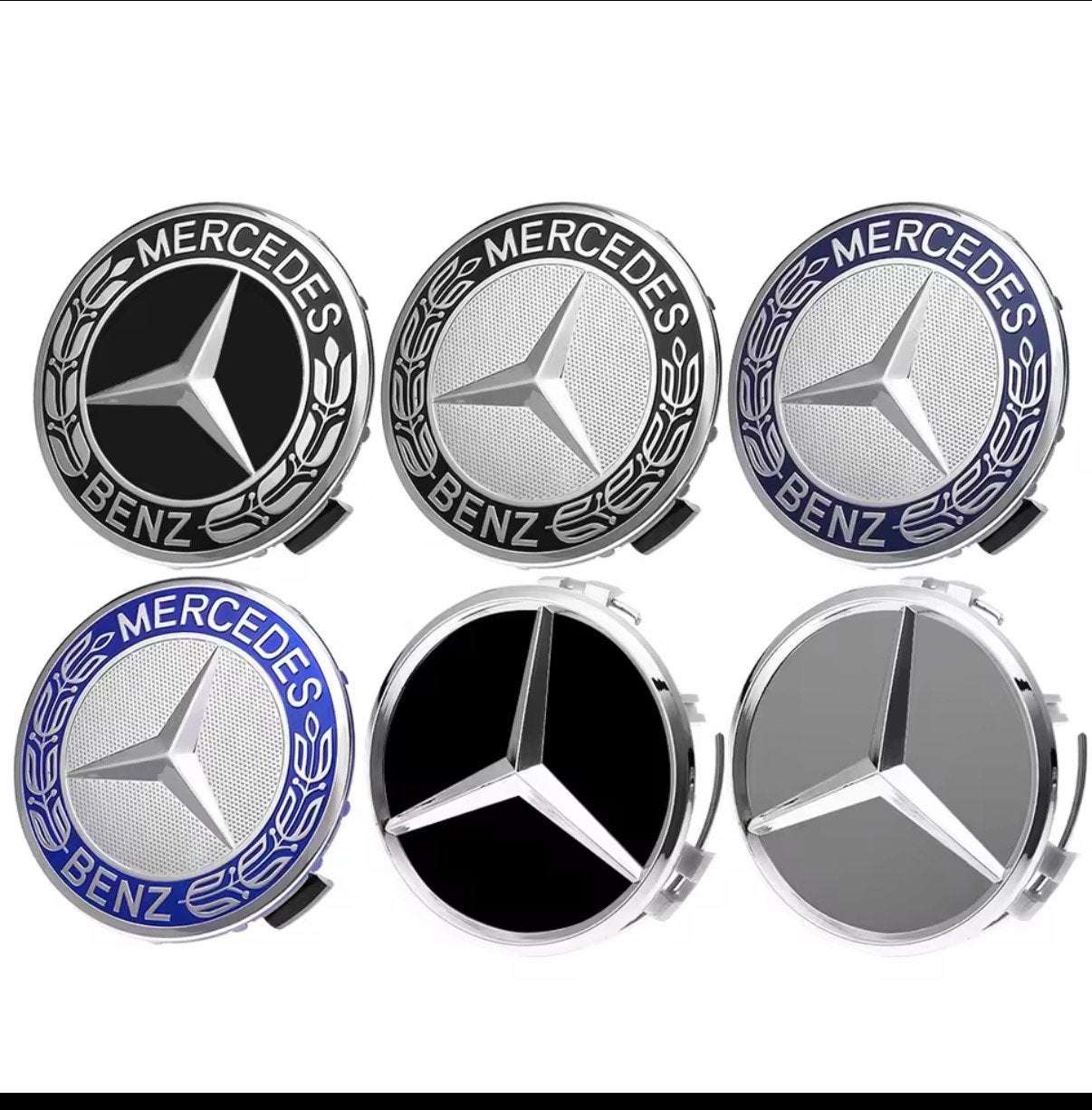 Mercedes naafdoppen naafkapjes 75mm per set, Auto diversen, Ophalen, Zo goed als nieuw