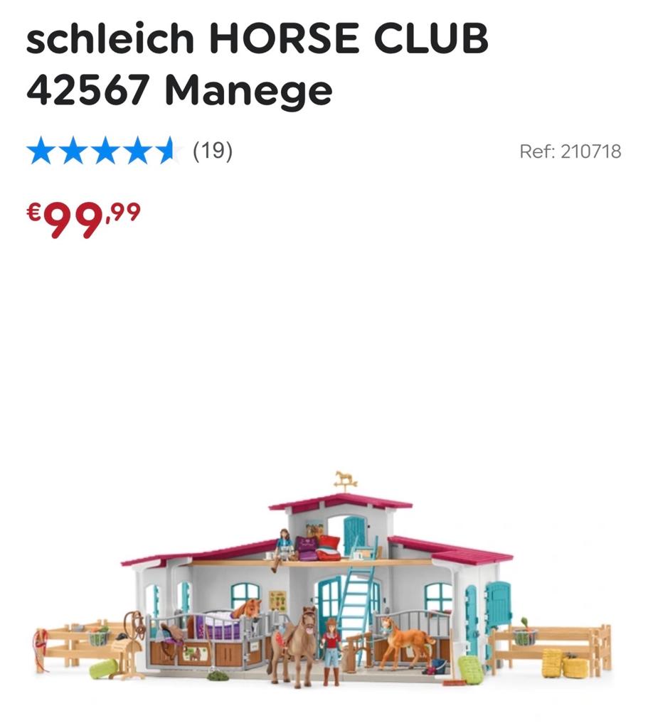 Schleich Horse Club Manege 42567 - Zo goed als nieuw, Ophalen of Verzenden, Zo goed als nieuw, Jongen of Meisje