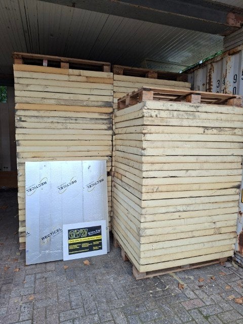 pir isolatie platen 100x120x7 cm, dak platen, betonvloer, Ophalen, 4 tot 8 cm, Gebruikt, Vloerisolatie