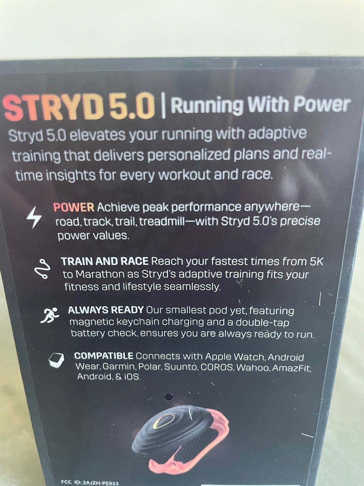 Nieuwe STRYD 5.0 Running With Power - Gesealde Verpakking, Overige merken, Nieuw, Ophalen of Verzenden, Snelheids- of Stappenmeter