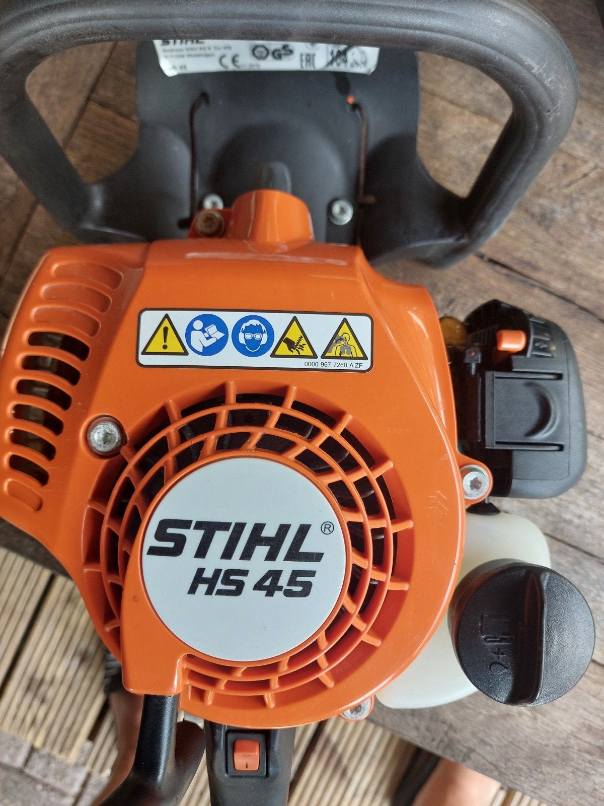 Stihl HS 45 heggeschaar 2018, Ophalen, Zo goed als nieuw, Benzine, Stihl