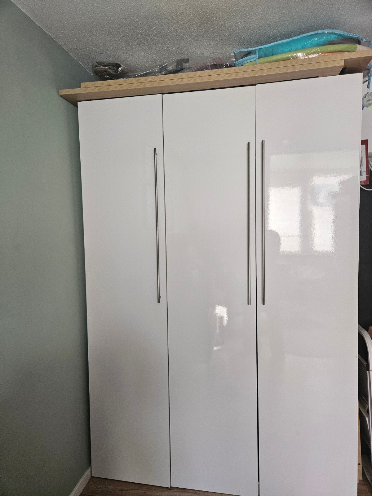 witte kledingkast, Ophalen, Gebruikt, 100 tot 150 cm, 150 tot 200 cm