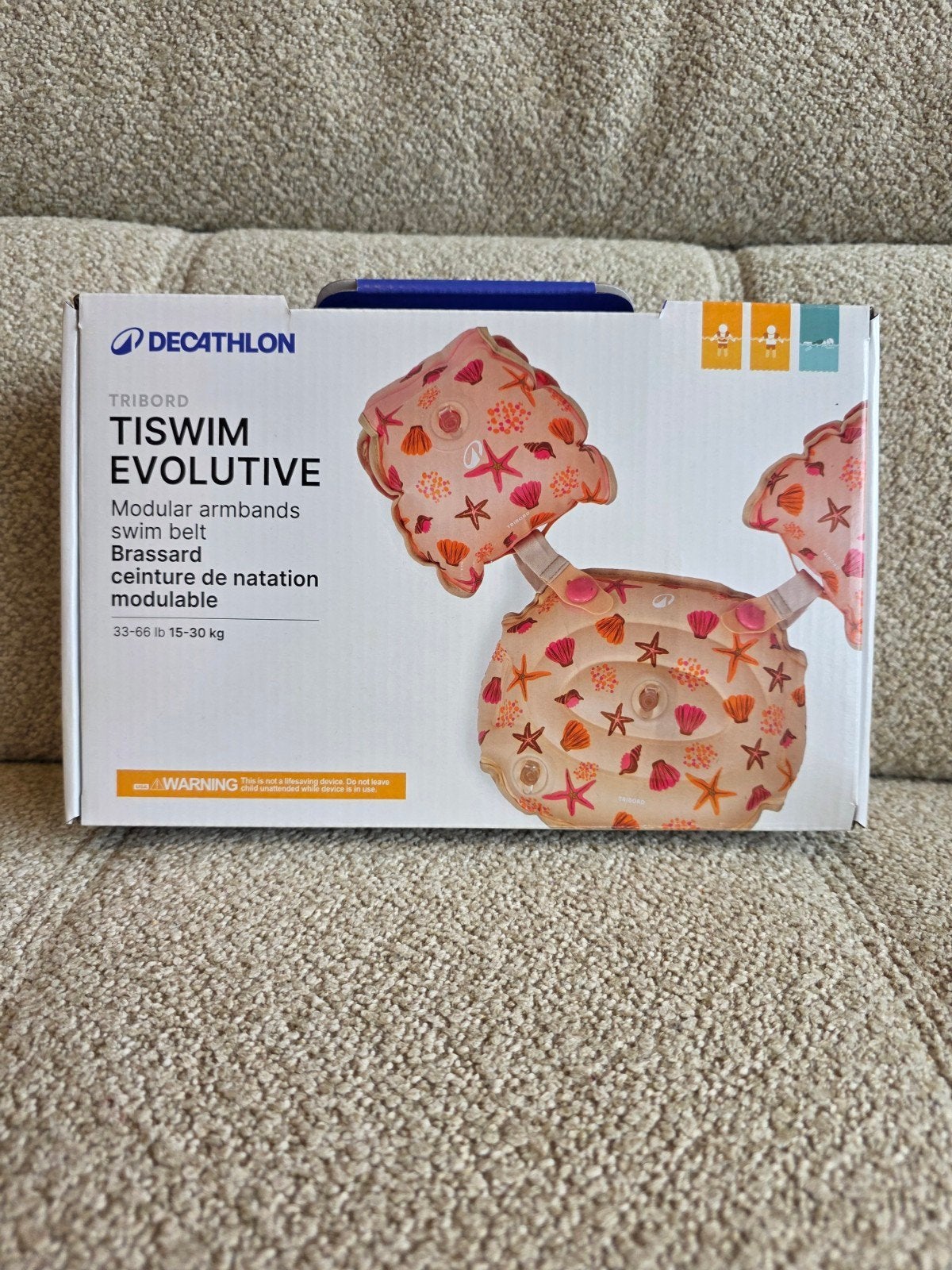 Nieuw Decathlon TISWIM EVOLUTIVE zwemvest/zwembandjes, Ophalen of Verzenden, Nieuw
