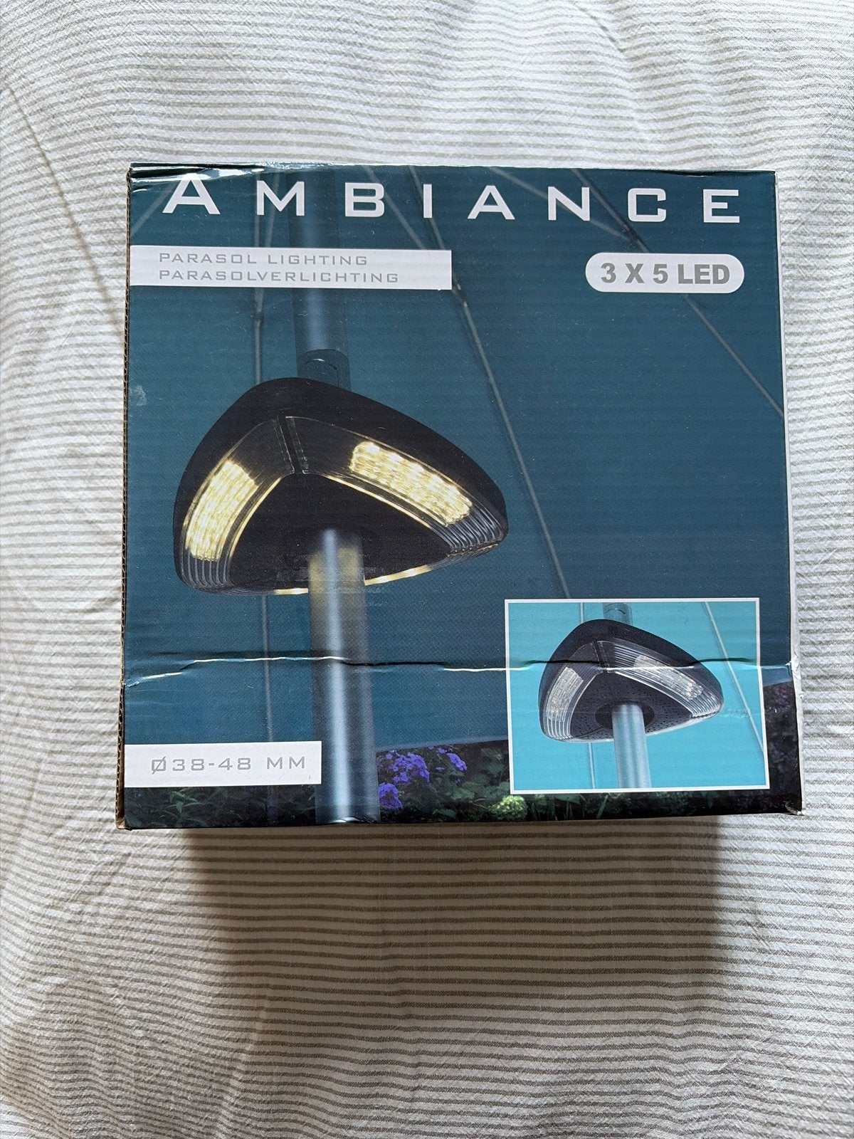 Ambiance Parasolverlichting 3x5 LED, Ophalen, Kunststof, Minder dan 50 watt, Overige typen