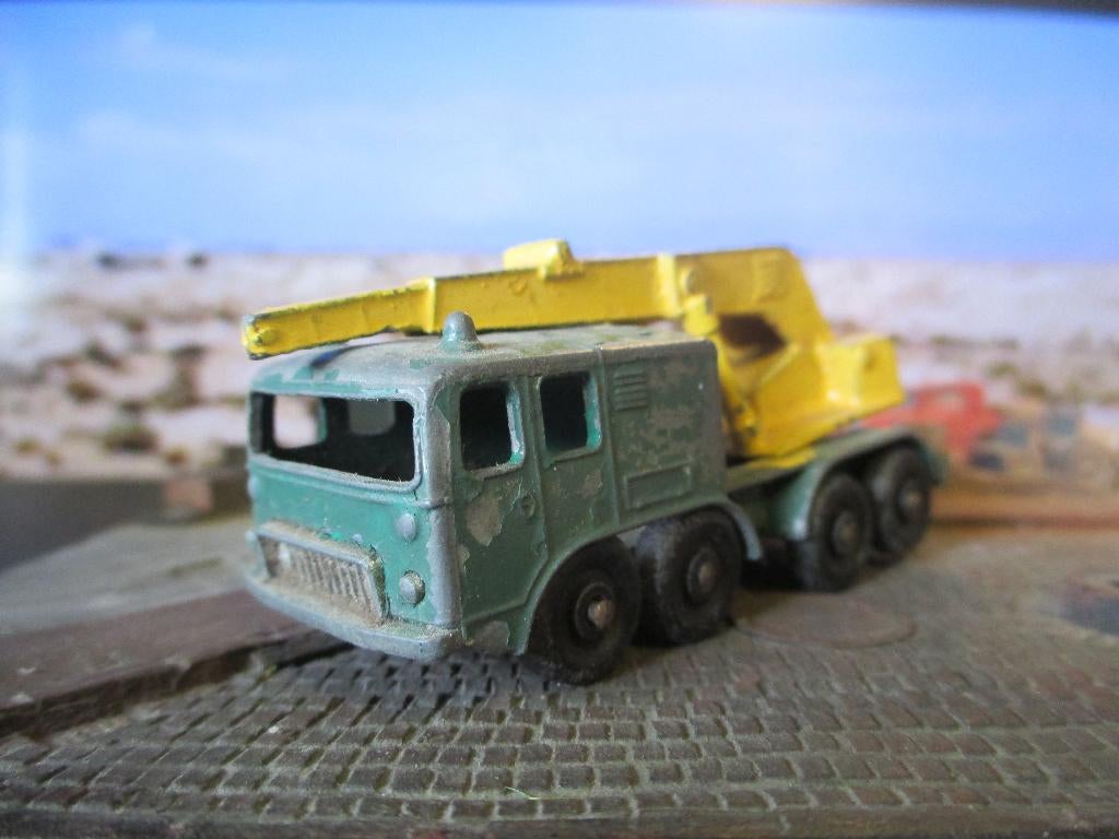 1:114 Faun 8-wheel Crane Lesney Matchbox Nr.20C beschilderd, Ophalen of Verzenden, Gebruikt, Bus of Vrachtwagen
