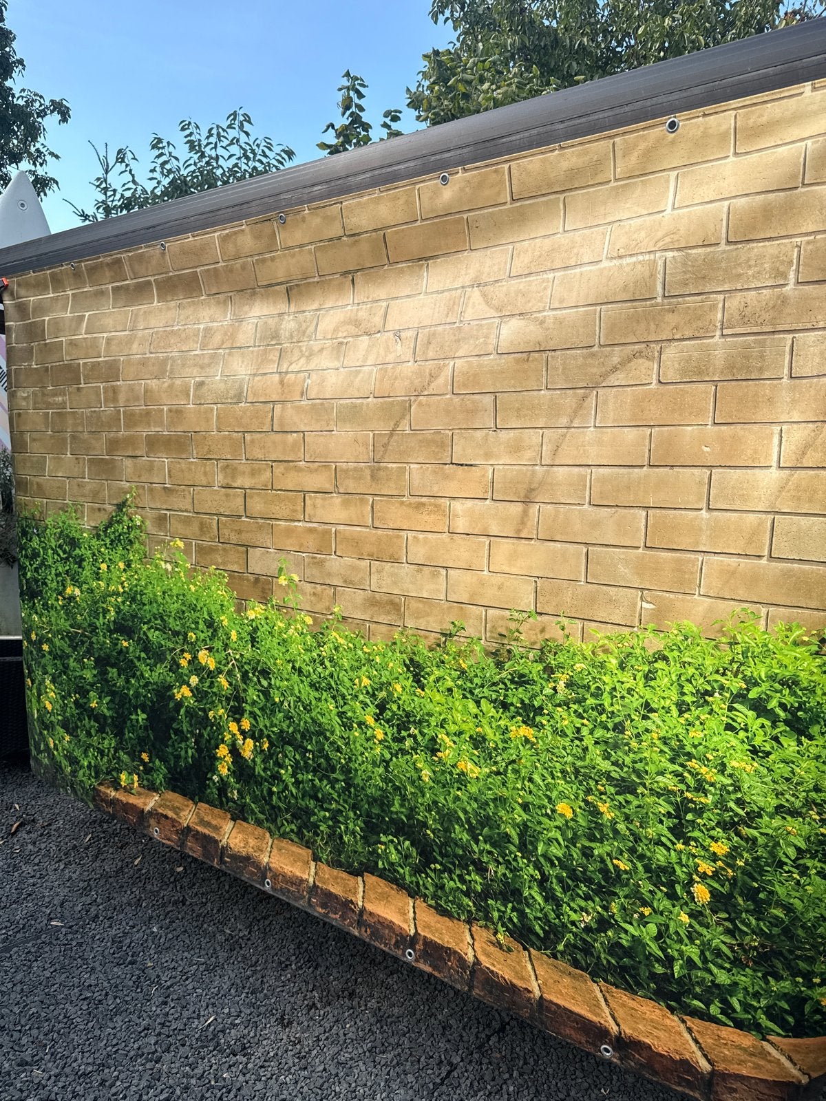Vinyl buitendoek schutting/tuin - ZGAN - 180x280 cm, Tuin en Terras, Ophalen, Zo goed als nieuw