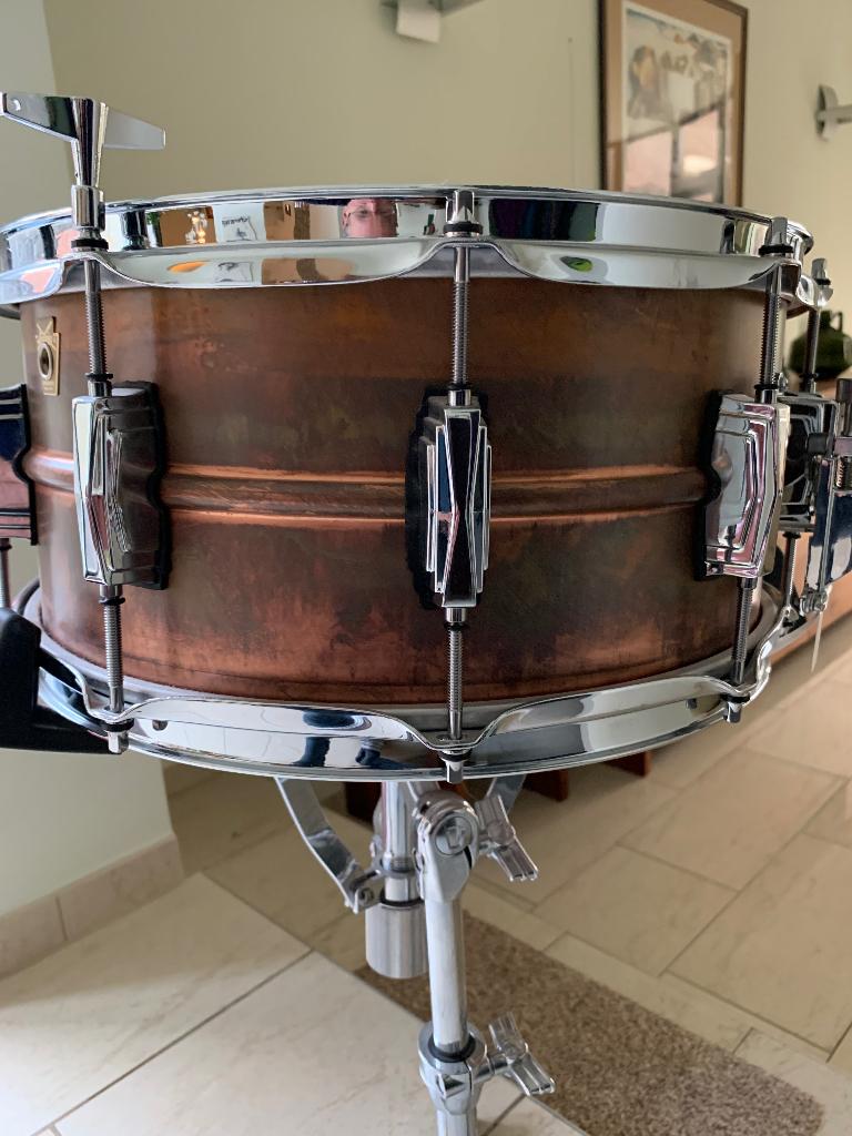 Ludwig copperphonic snare& stand, Muziek en Instrumenten, Drumstellen en Slagwerk, Ophalen, Nieuw, Ludwig