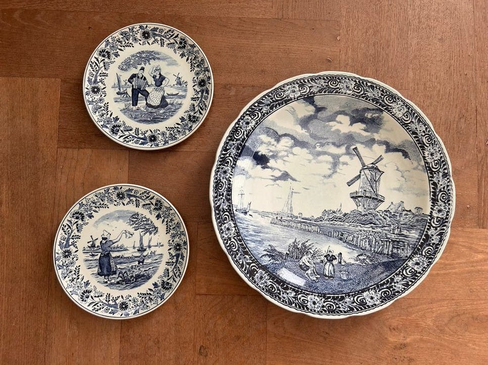 Boch Delft decoratieve borden, Antiek en Kunst, Ophalen