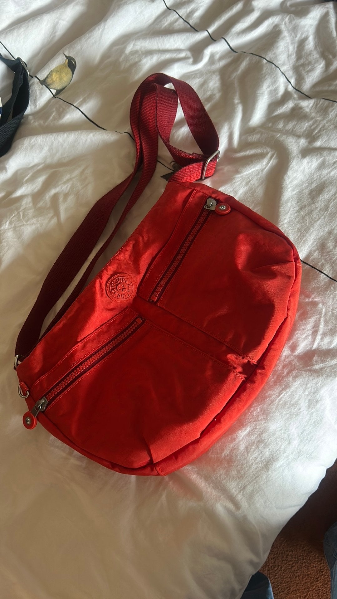 Kipling tas plus toilettas nieuw rood/oranje, Ophalen of Verzenden, Nieuw