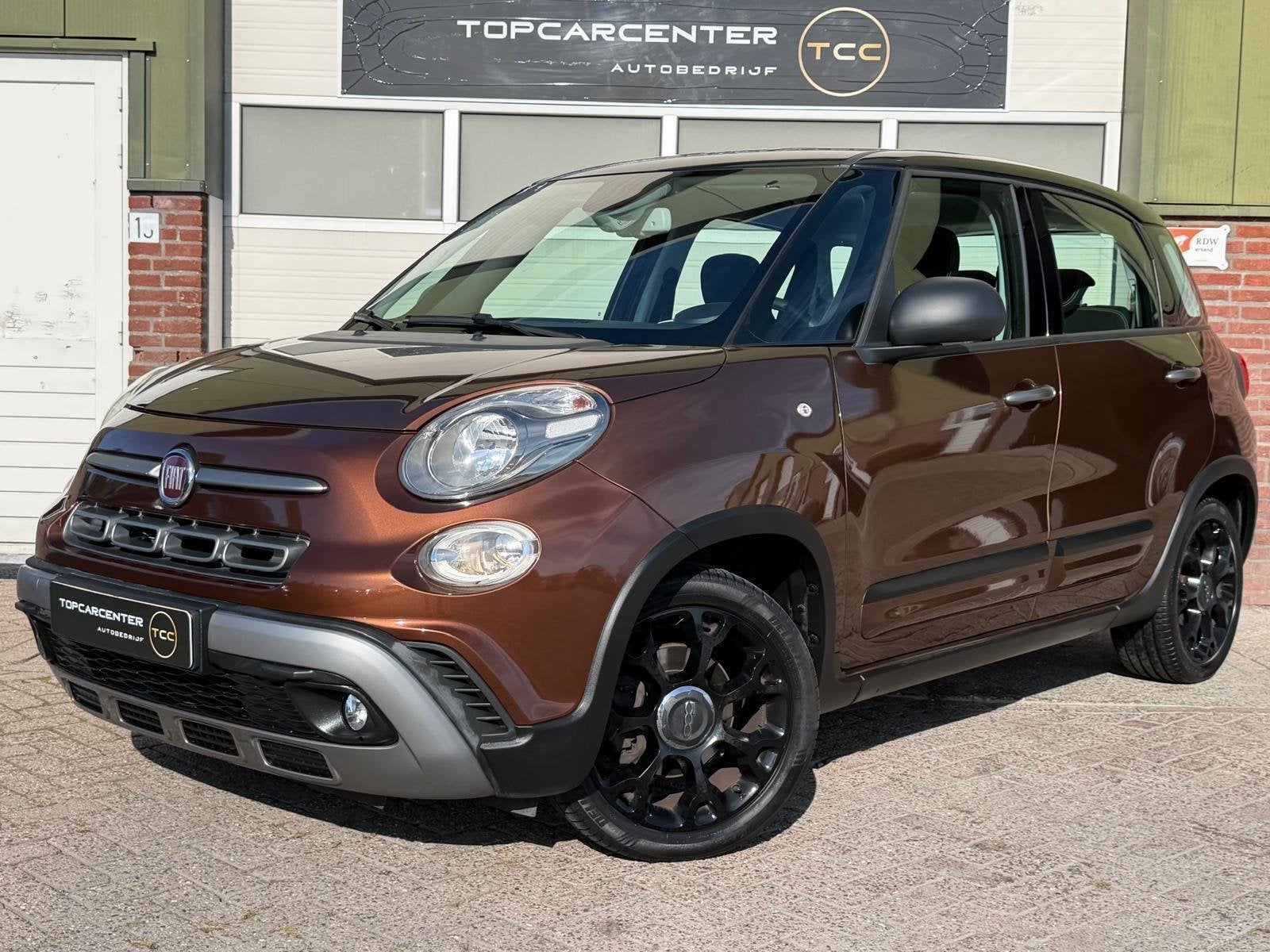 Fiat 500 L 1.4-16V Lounge/TREKH/NAVI/BLUETH/CRUISE/PARKS/APK, Auto's, Voorwielaandrijving, Gebruikt, Euro 6, Bruin