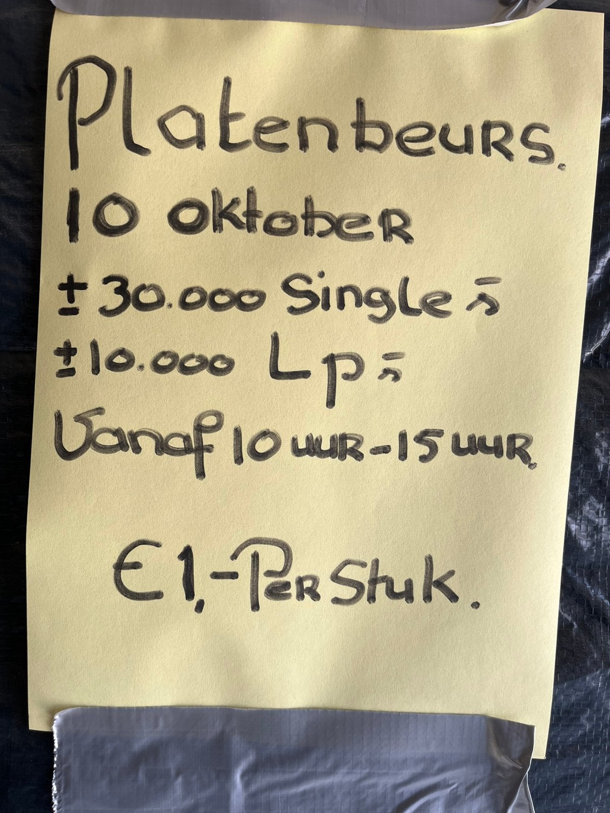 10-10-26-vinyl beurs. Singles 30.000 lp,s-10.000.cd,s .