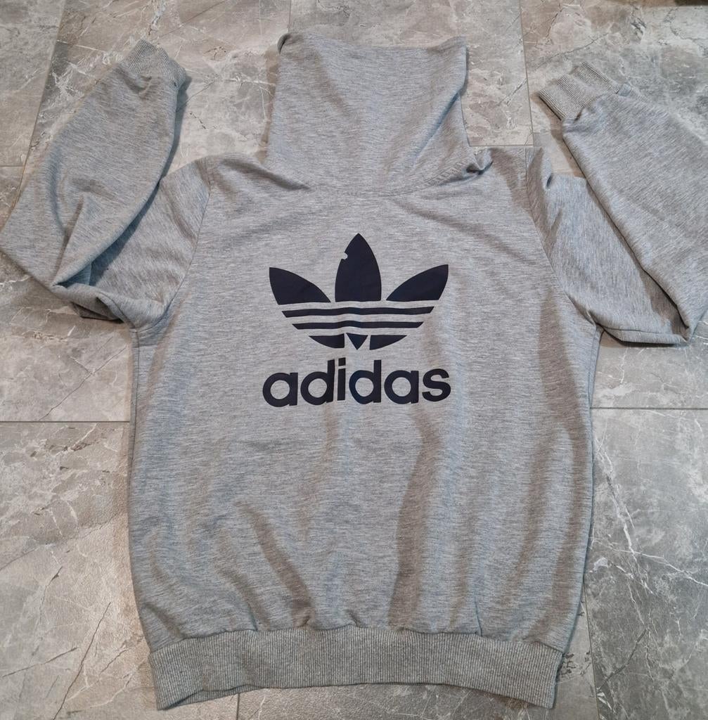 Grijze Adidas Equipment Hoodie/Sweater - Maat L, Ophalen of Verzenden, Zo goed als nieuw, Grijs
