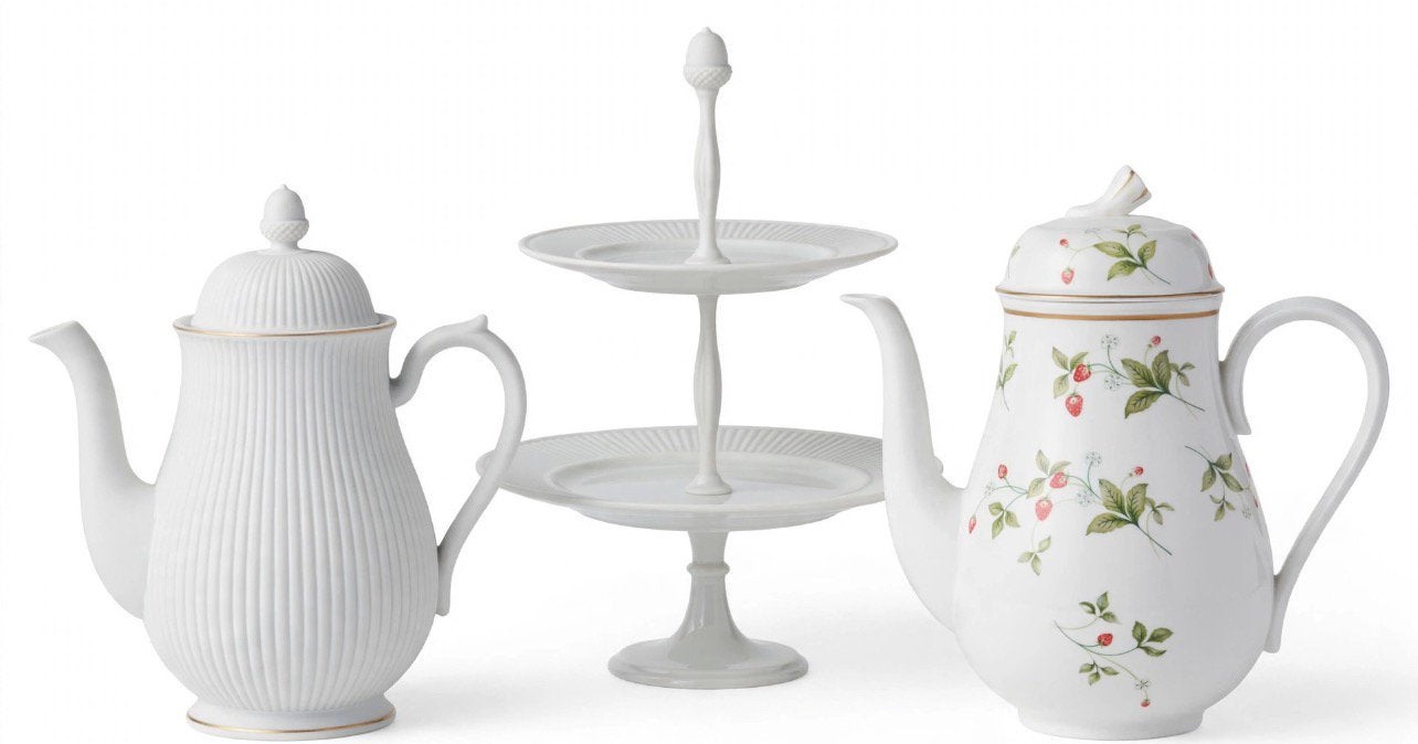 Wedgwood Edme Etagère + 2 Koffiepotten, Huis en Inrichting, Ophalen of Verzenden, Zo goed als nieuw, Aardewerk, Overige typen