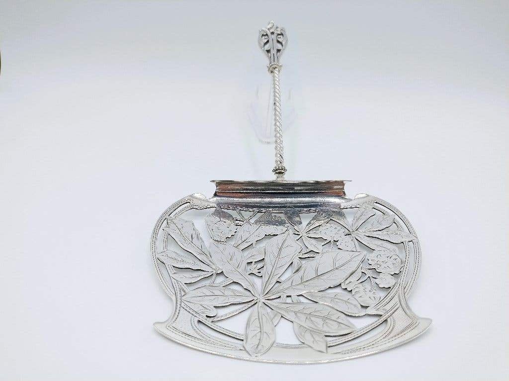 Zilveren aspergeschep, Fa. J.M. van Kempen Voorschoten, 1905, Antiek en Kunst, Antiek | Goud en Zilver, Verzenden, Zilver