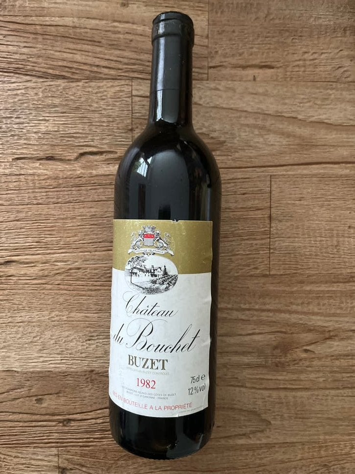 Château du Bouchet Buzet 1982 - Rode wijn, Ophalen, Gebruikt, Frankrijk, Rode wijn