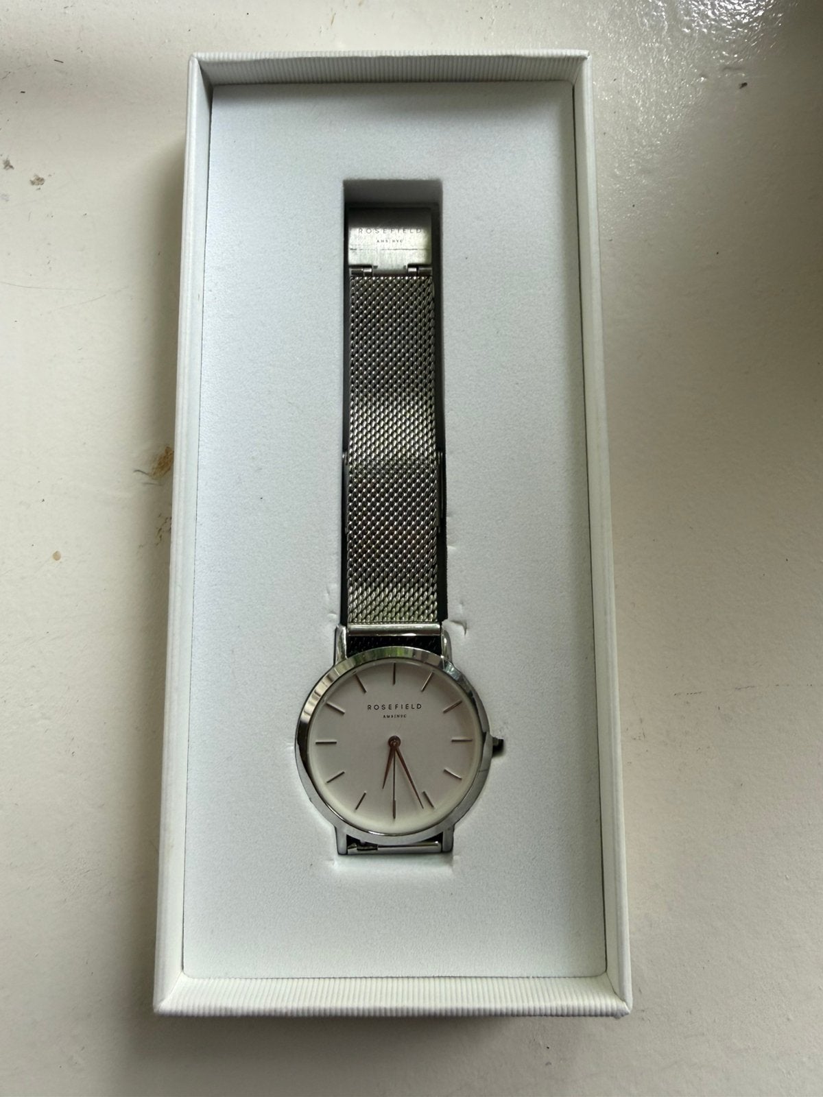 Rosefield horloge zilver, Overige merken, Staal, Gebruikt, Polshorloge