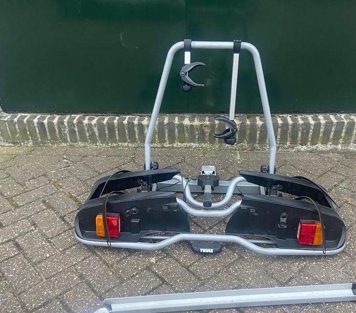 Thule 916 europower fietsendrager kantelbaar e-bikes, Ophalen, Gebruikt, Trekhaakdrager