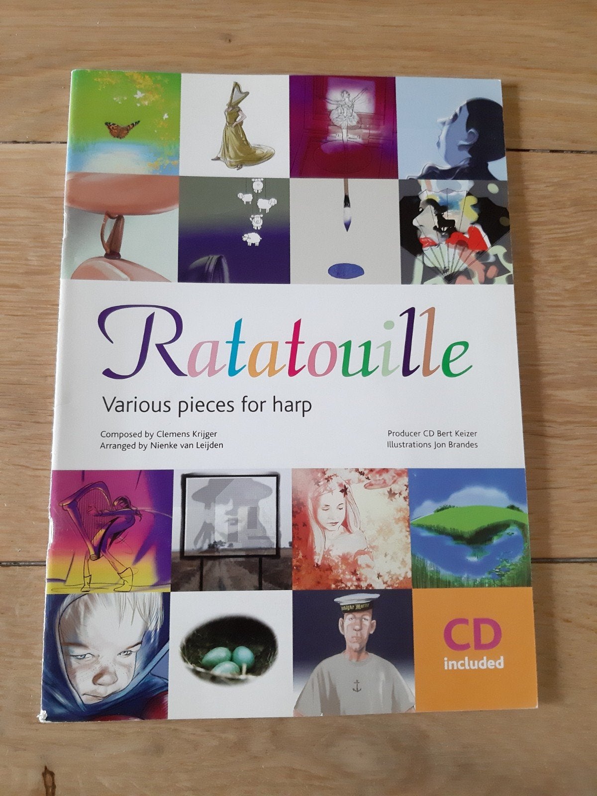 Ratatouille, bladmuziek voor (haakjes) harp, incl CD, Muziek en Instrumenten, Bladmuziek, Ophalen of Verzenden, Les of Cursus