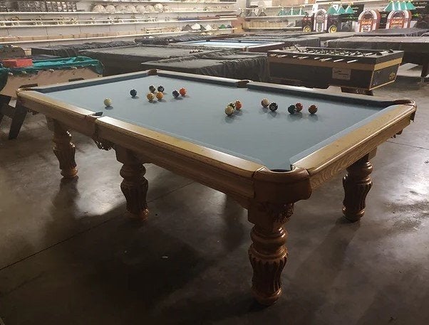 POOLTAFEL OP LEISTEEN, Sport en Fitness, Biljarten en Poolen, Ophalen of Verzenden, Nieuw, Pooltafel